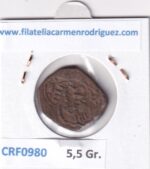 CRF0980 MONEDA ESPAÑA FELIPE IV 1621-1665 RESELLO COBRE - Imagen 2