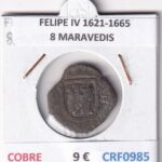 CRF0985 MONEDA ESPAÑA FELIPE IV 1621-1665 8 MARAVEDIS COBRE