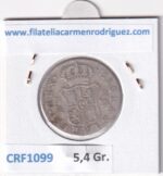 CRF1099 MONEDA ESPAÑA CARLOS III 2 REALES 1784 MADRID JD PLATA - Imagen 2