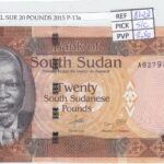 CRJ2213 BILLETE SUDAN DEL SUR 20 POUNDS 2015 P-13a SIN CIRCULAR