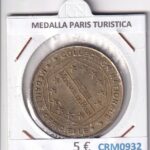 CRM0932 MEDALLA PARIS TURISTICA