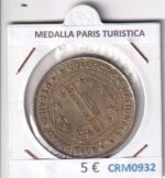 CRM0932 MEDALLA PARIS TURISTICA