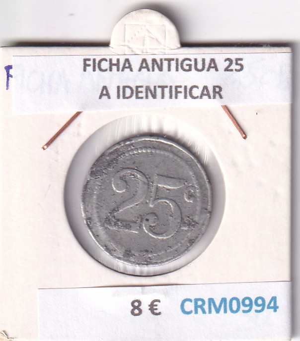 CRM0994 CRM0993 FICHA ANTIGUA 20 A IDENTIFICAR - Imagen 1