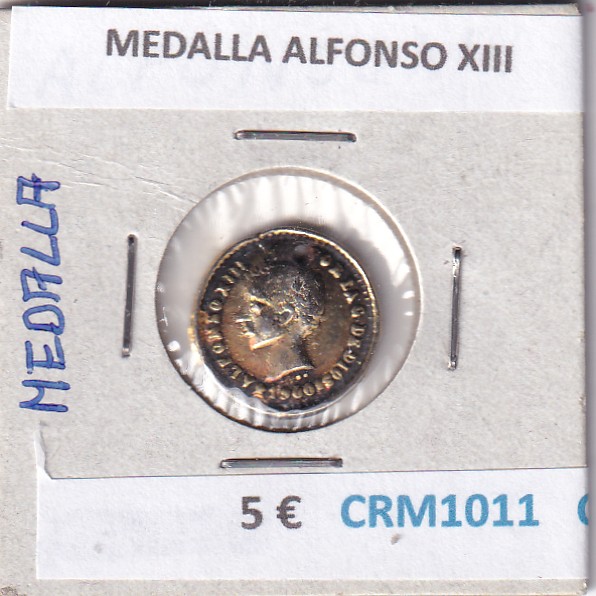 CRM1011 CRM1010 MEDALLA ALFONSO XII ENGARZADA - Imagen 1