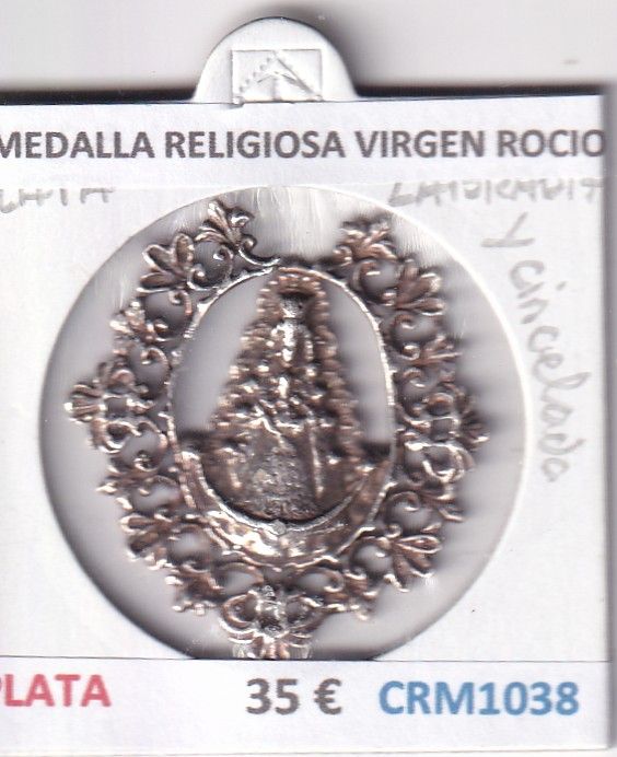 CRM1038 CRM1038 MEDALLA RELIGIOSA VIRGEN ROCIO PLATA - Imagen 1