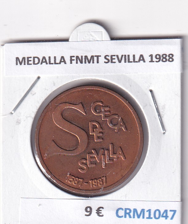 CRM1047 CRM1047 MEDALLA FNMT SEVILLA 1988 - Imagen 1