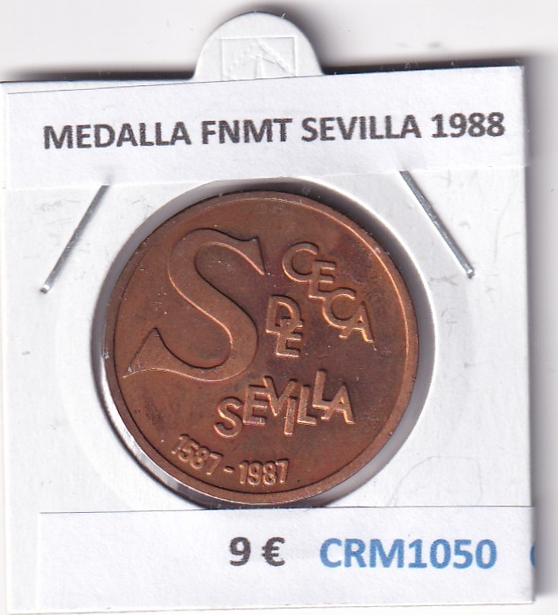CRM1050 CRM1050 MEDALLA FNMT SEVILLA 1988 - Imagen 1