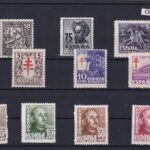 CRS1355 SELLOS ESPAÑA Nº CAT. 1012/14 1017/23 XX SIN CHARNELA