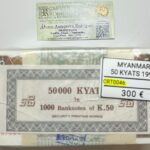 CRT0046 TACO 1000 BILLETES MYANMAR 50 KYATS 1997 P-73
