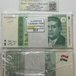 CRT0049 TACO 100 BILLETES TAJIKISTAN 1 SOMONI 1999 P-14
