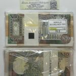 CRT0050 TACO 100 BILLETES SOMALIA 50 CHELINES 1991 R2
