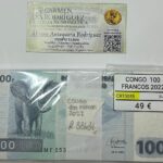 CRT0055 TACO 100 BILLETES CONGO 100 FRANCOS 2022 P-98