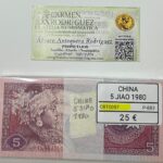 CRT0057 TACO 100 BILLETES CHINA 5 JIAO 1980 P-883