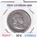 CR5012 MONEDA EEUU 1/2 DÓLAR 1949 PLATA