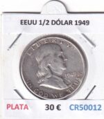 CR5012 MONEDA EEUU 1/2 DÓLAR 1949 PLATA