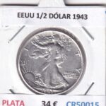 CR5015 MONEDA EEUU 1/2 DÓLAR 1943 PLATA