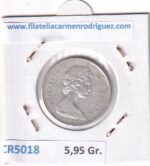 CR5018 MONEDA CANADA 25 CENTAVOS 1968 PLATA - Imagen 2