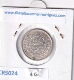 CR5024 MONEDA MARRUECOS 100 FRANCOS 1953 PLATA - Imagen 2