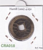 CRA018 MONEDA SAMURAI 4 MON KANEI TSUHO 11 OLAS FUKAGAWA 1769-1788 - Imagen 2
