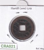 CRA021 MONEDA SAMURAI 4 MON BUNKYU EIHO CURSIVO 11 OLAS ASAKUSA 1863-1868 - Imagen 2