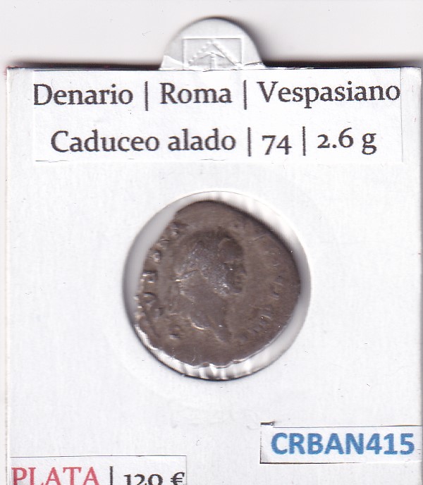 CRBAN415 CRBAN415 MONEDA ROMANA DENARIO (VER DESCRIPCION EN FOTOS) - Imagen 1