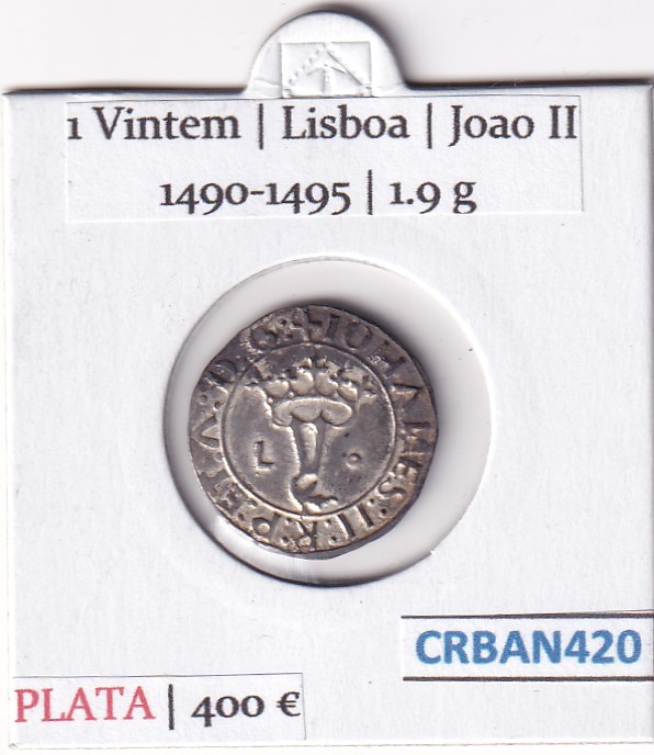 CRBAN420 CRBAN420 MONEDA PORTUGAL VINTEM (VER DESCRIPCION EN FOTOS) - Imagen 1