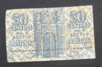 CRBL0663 BILLETE ESPAÑA LOCAL BARCELONA 50 CENTIMOS 1937 BC - Imagen 2