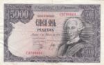 CRBS1150 BILLETE ESPAÑA 5000 PESETAS 1976 SERIE C USADO