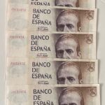CRBS3439 LOTE 6 BILLETES  BILLETES ESPAÑA 5000 PESETAS 1979 SERIE E EBC