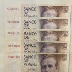 CRBS3782 LOTE 5 BILLETES ESPAÑA 5000 PESETAS 1979 SERIES 9 ABCDE MBC / EBC
