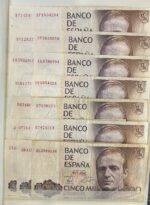 CRBS3791 LOTE 120 BILLETES ESPAÑA 5000 PESETAS 1979 DIFERENTES SERIES BC/MBC - Imagen 7