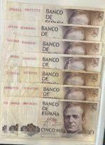 CRBS3791 LOTE 120 BILLETES ESPAÑA 5000 PESETAS 1979 DIFERENTES SERIES BC/MBC - Imagen 6