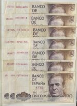 CRBS3791 LOTE 120 BILLETES ESPAÑA 5000 PESETAS 1979 DIFERENTES SERIES BC/MBC - Imagen 3