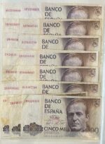 CRBS3791 LOTE 120 BILLETES ESPAÑA 5000 PESETAS 1979 DIFERENTES SERIES BC/MBC - Imagen 2