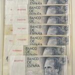 CRBS3798 LOTE 24 BILLETES ESPAÑA 10000 PESETAS 1985 SERIE DIFERENTES BC / EBC