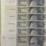 CRBS3806 LOTE 30 BILLETES ESPAÑA 10000 PESETAS 1985 SERIE DIFERENTES BC / MBC
