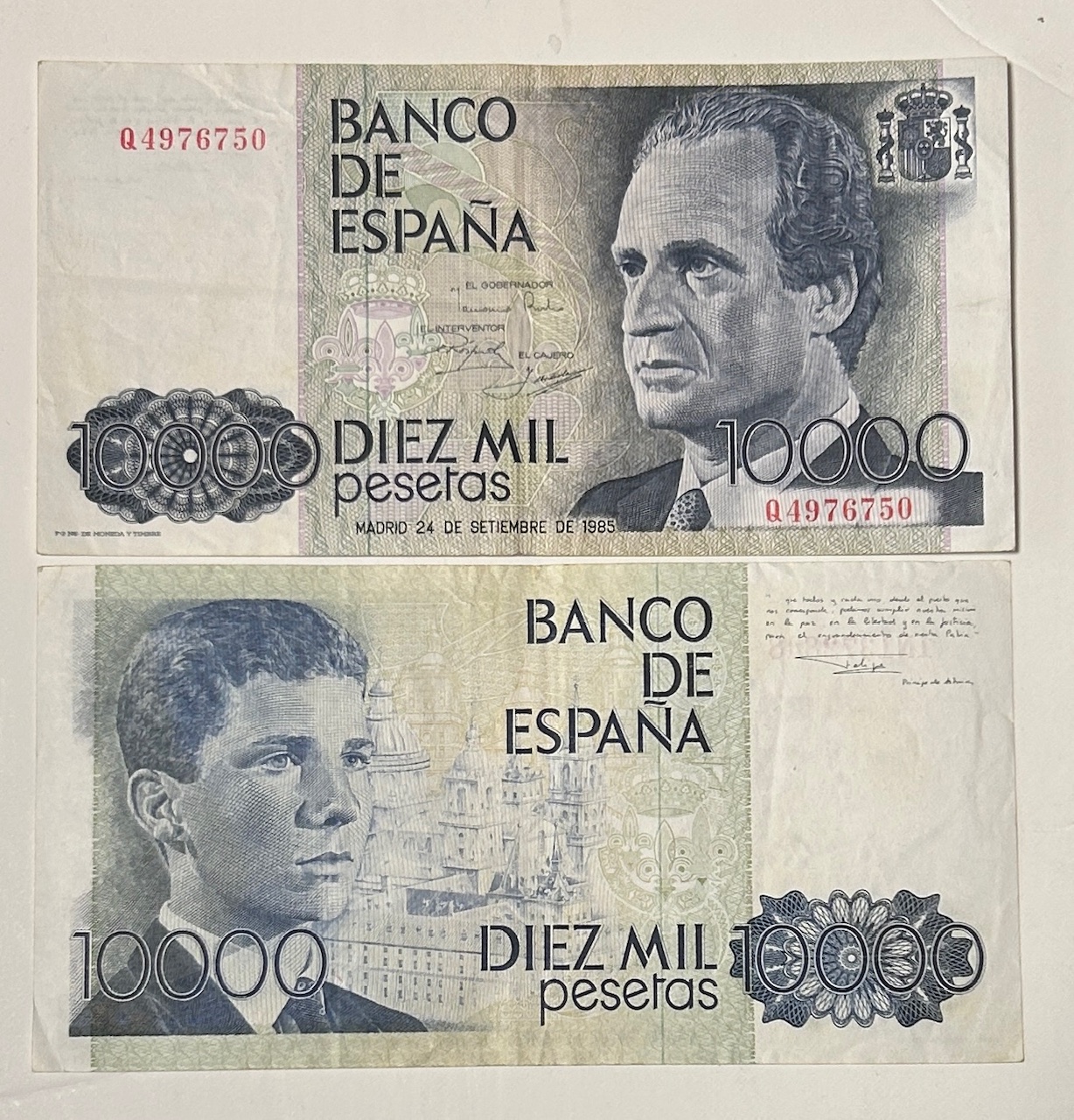 CRBS3851 CRBS3851 BILLETE ESPAÑA 10000 PESETAS 1985 USADOS - Imagen 1