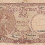 CRBX0012 BILLETE BELGICA 20 FRANCOS 1948 BC 8