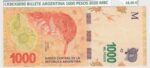 CRBX0090 BILLETE ARGENTINA 1000 PESOS 2020 MBC 18