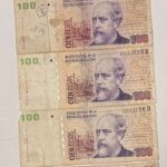 CRBX3264  LOTE 5 BILLETES ARGENTINA DIFERENTES BC