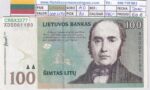 CRBX3277 BILLETE LITUANIA 100 LITU 2000 SERIE AD P-70 EBC-