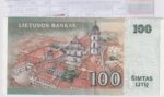 CRBX3277 BILLETE LITUANIA 100 LITU 2000 SERIE AD P-70 EBC- - Imagen 2