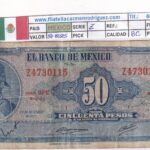 CRBX3284 BILLETE MEXICO 50 PESOS 1972 SERIE Z BC
