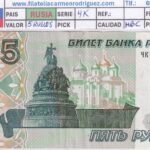 CRBX3298 BILLETE RUSIA 5 RUBLOS 1997 SERIE 4K MBC