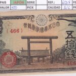 CRBX3335 BILLETE JAPON 50 YENES SIN CIRCULAR