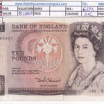 CRBX3341 BILLETE INGLATERRA 10 LIBRAS SIN CIRCULAR