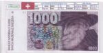 CRBX3342 BILLETE SUIZA 1000 FRANCOS 1977 SERIE G P-59B EBC+