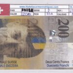 CRBX3343 BILLETE SUIZA 200 FRANCOS 2010 SERIE D SIN CIRCULAR