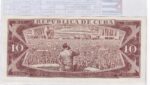 CRBX3355 BILLETE CUBA 10 PESOS 1969 SPECIMEN S/C- - Imagen 2