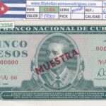 CRBX3356 BILLETE CUBA 5 PESOS 1984 MUESTRA SERIE YA SC